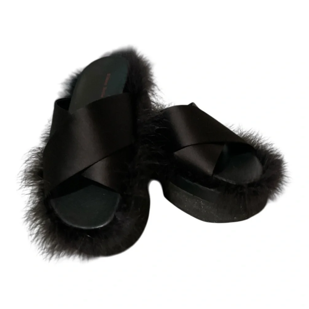 Simone Rocha HM Feather Slides Size‎ 38